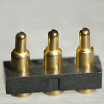 3 pin pogo pin connector plain base type